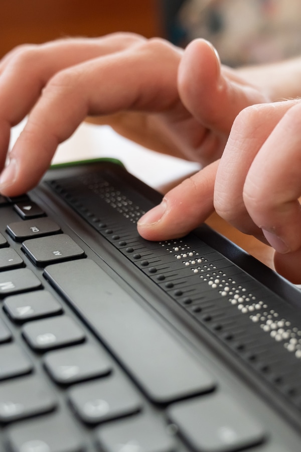 Professional reviewing compliance documents